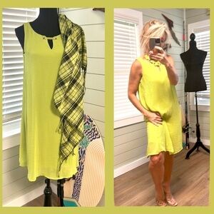 Tacera,Tequila-Time Lime, Shift, Easy Wear/Care, Flowy, Romantic, EUC, Size M